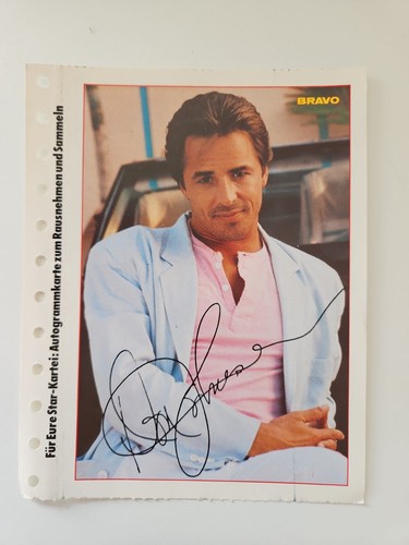 Don johnson autogrammkarte - don,